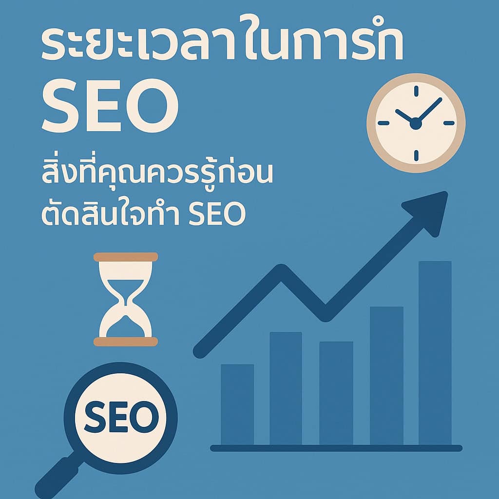 ระยะเวลาในการทำ SEO: สิ่งที่คุณควรรู้ก่อนตัดสินใจทำ seo