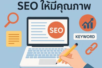 เทคนิคการเขียนบทความ SEO ให้มีคุณภาพ: ดึงดูดทั้งคนอ่านและ Google