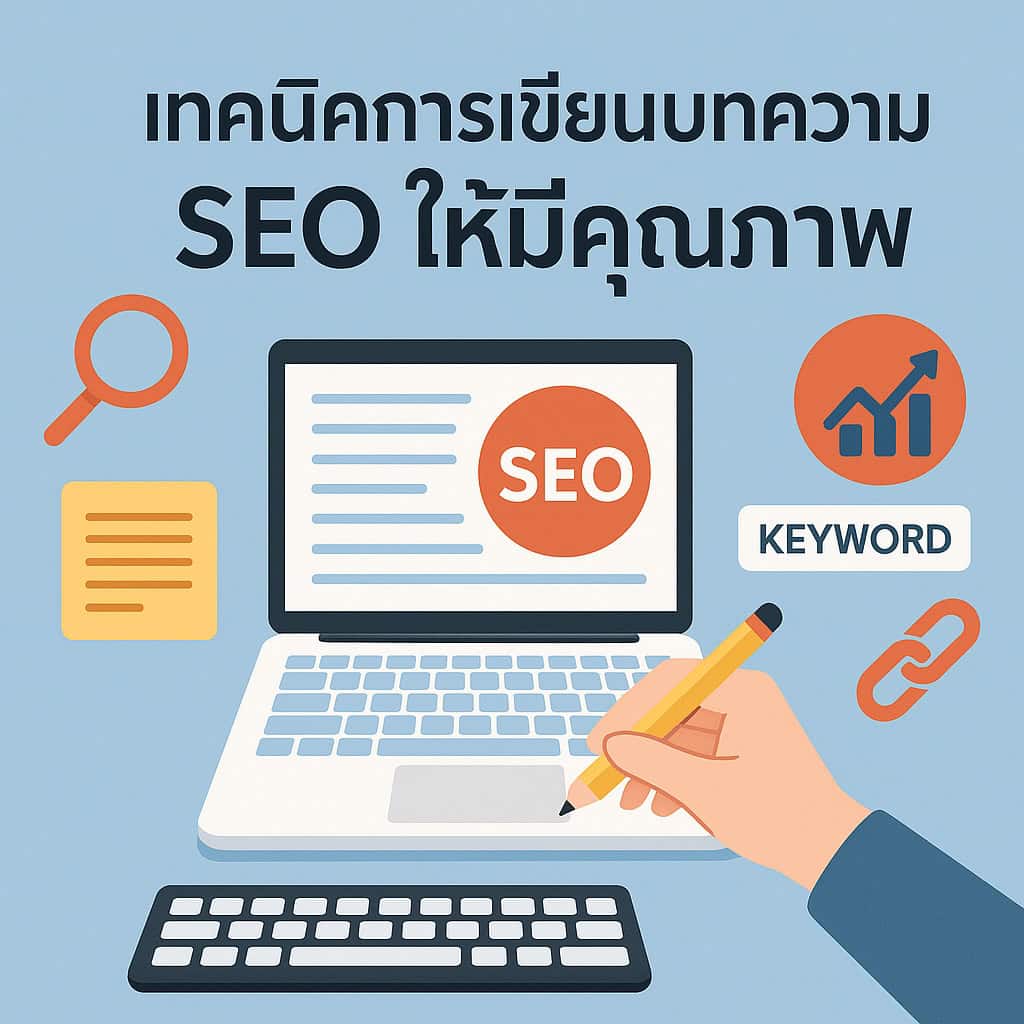 เทคนิคการเขียนบทความ SEO ให้มีคุณภาพ: ดึงดูดทั้งคนอ่านและ Google